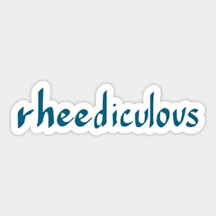 RHEEDICULOUS Sticker